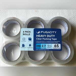 Heavy Duty Clear Packing Tape 6 Pack